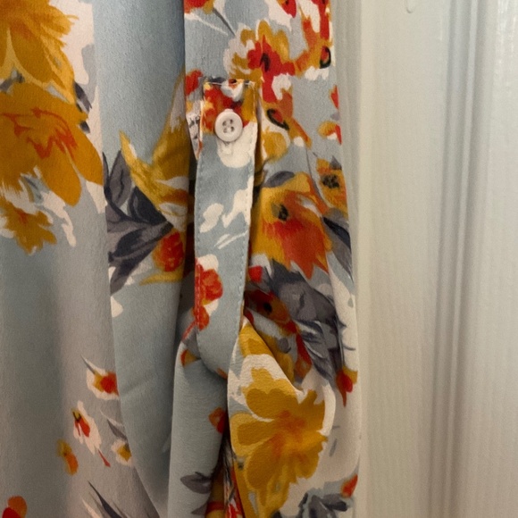 TRIBAL JEANS FLORAL BLOUSE.  SIZE M, LIKE NEW! - Picture 5 of 11